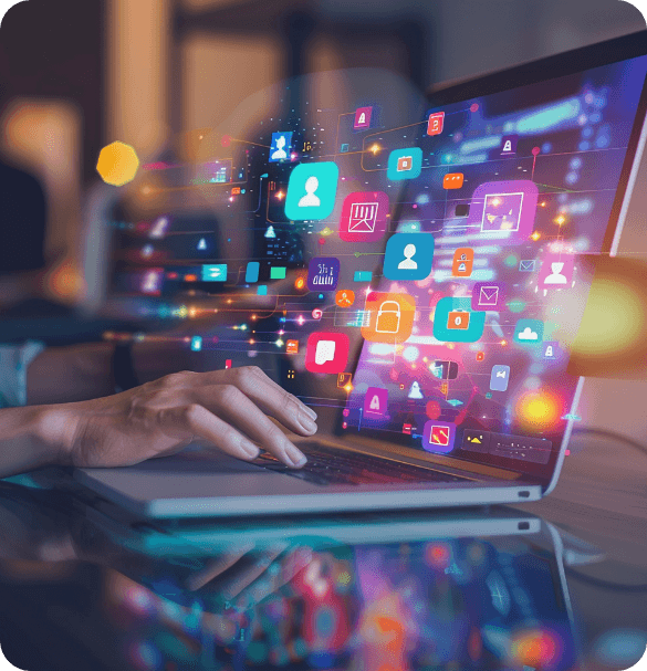 business-men and business-women standing